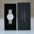 Modern Font Engraving - Men's Architect Zephyr + Steel Silver Mesh Strap - Wear We Met
