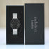 Modern Font Engraving - Men's Minimalist Watch + Steel Silver Mesh Strap - Wear We Met