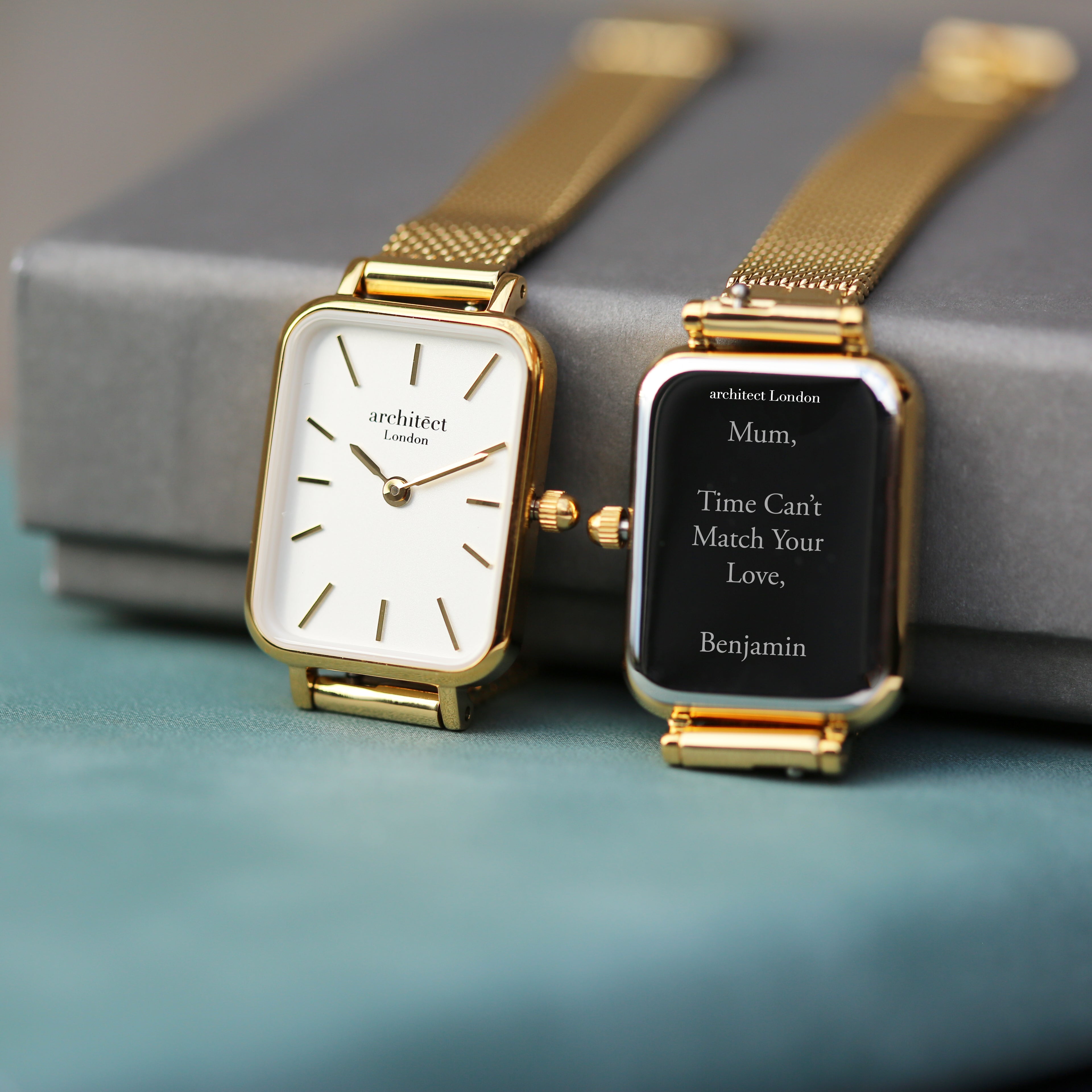 Ladies Architēct Lille - Gold - Modern Font Engraving - Wear We Met