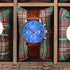 Contactless Payment Watch - Men's Blue Motivator + Walnut Strap + Modern Font Engraving - Wear We Met