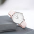Ladies Architēct Blanc Silver Bezel - Handwriting Engraving + Light Pink Strap - Wear We Met