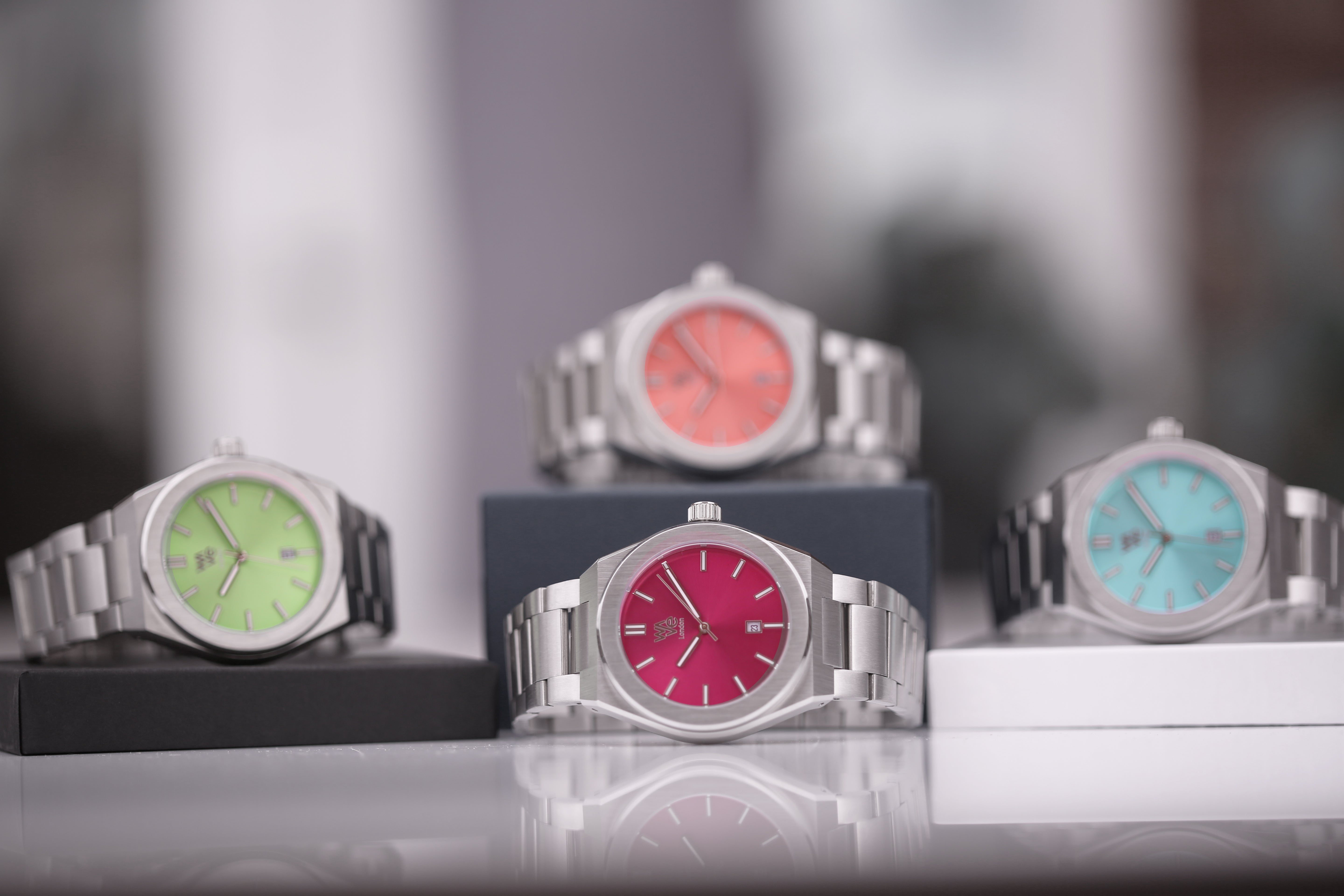 Wave by Architect in Lime Surge - Handwriting Engraving - Wear We Met