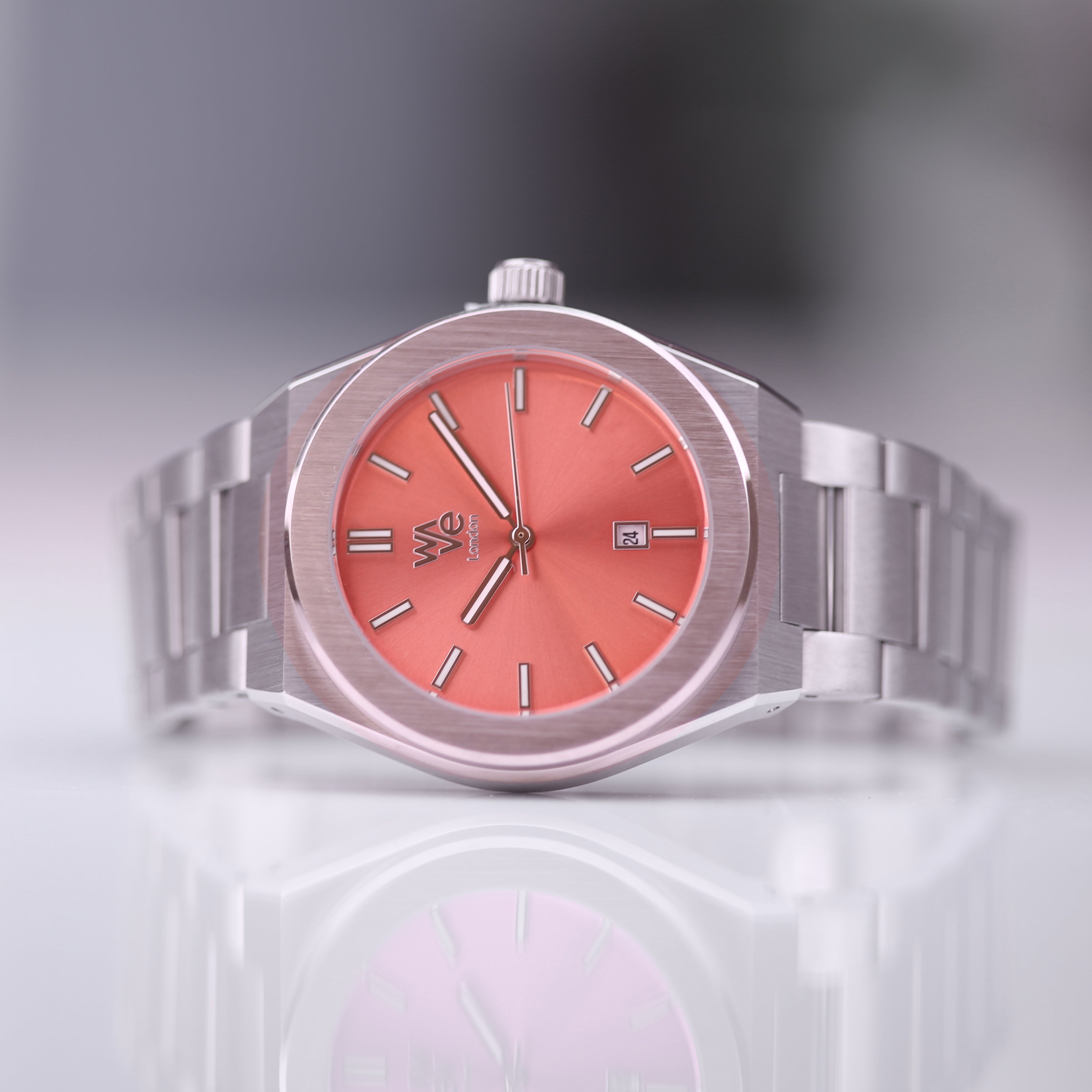Wave by Architect in Peach Breeze - Handwriting Engraving - Wear We Met