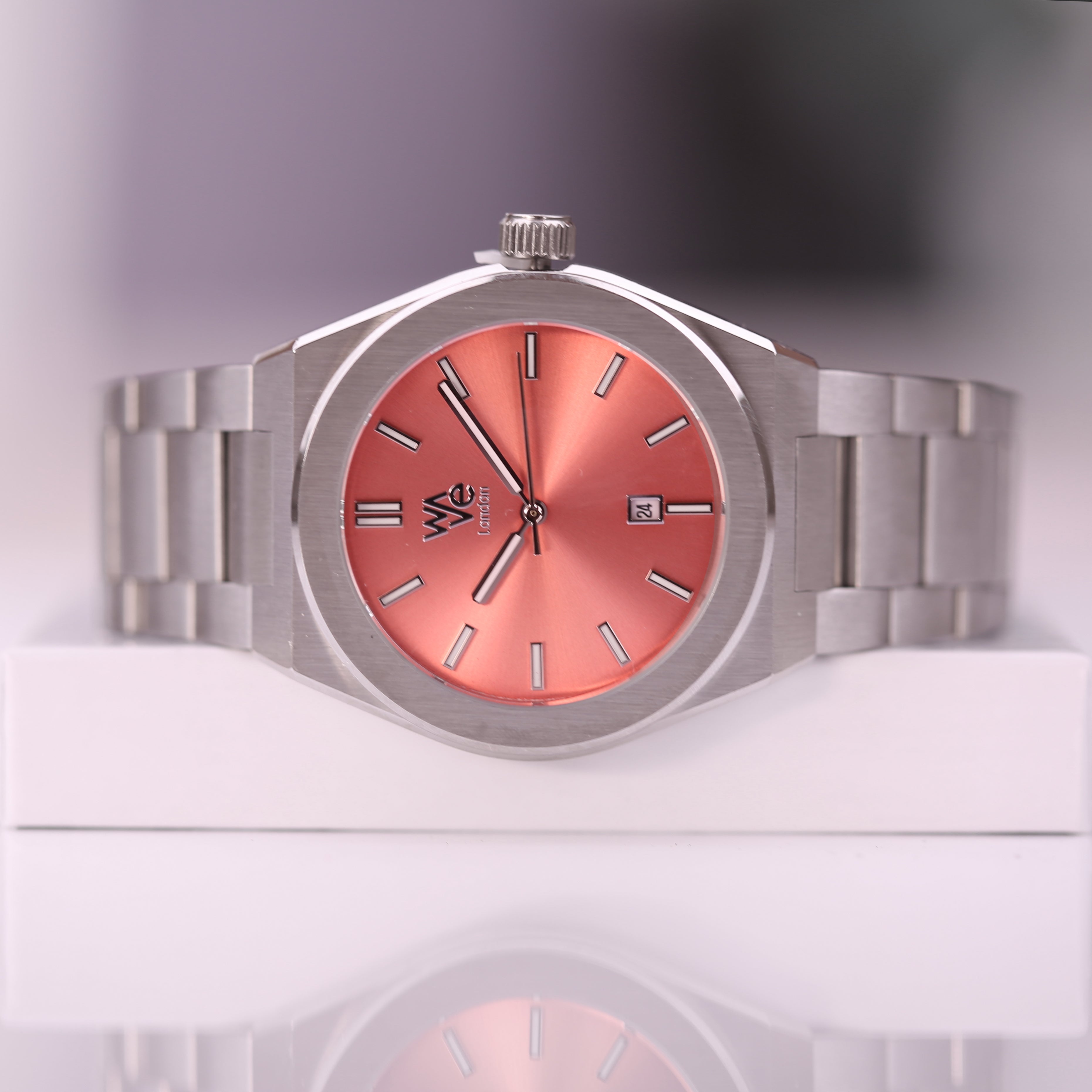 Wave by Architect in Peach Breeze - Handwriting Engraving - Wear We Met