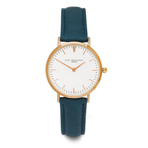 Small Elie Beaumont Personalised Oxford Blue Ladies Watch - Wear We Met