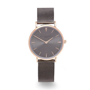 Own Handwriting Small Elie Beaumont Dark Grey Ladies Watch - Wear We Met