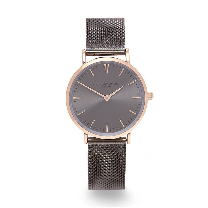 Own Handwriting Small Elie Beaumont Dark Grey Ladies Watch