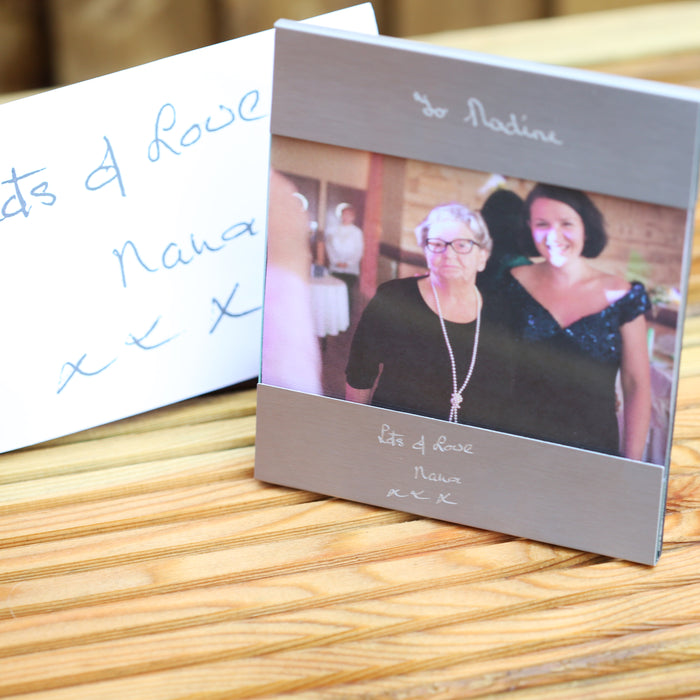 Handwriting Engraving Photo Frame