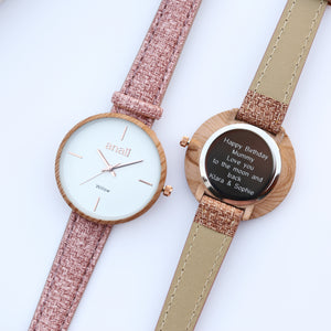 Personalised Anaii Watch - Sweet Pink - Wear We Met