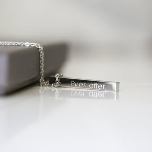 Personalised Bar Necklace - Wear We Met