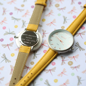 Personalised Yellow Watch Anaii - Wear We Met