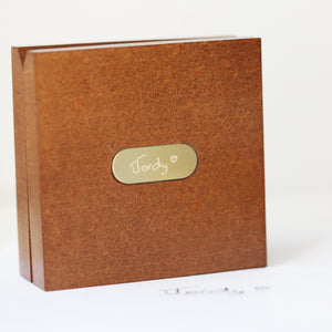 Own Handwriting Compass Personalised with Timber Box - Wear We Met