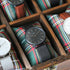 Modern Font Engraving - Men's Minimalist Watch + Pitch Black Mesh Strap - Wear We Met