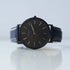 Modern Font Engraving - Men's Minimalist Watch + Admiral Blue Strap - Wear We Met