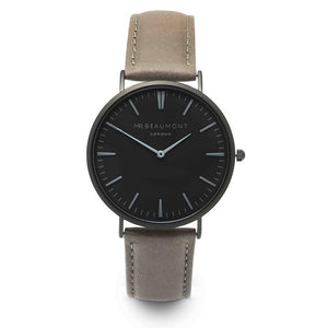 Own Handwriting Mr Beaumont Grey Black Face Watch - Wear We Met