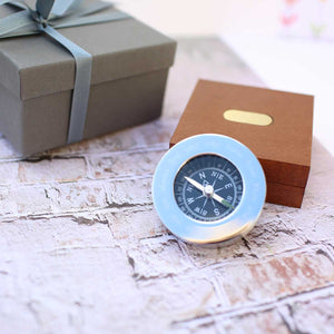Compass Personalised With Timber Box - Wear We Met