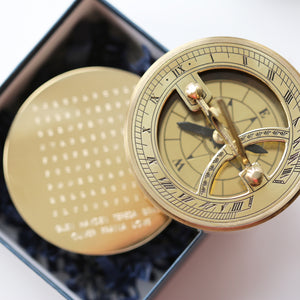 Word Search Nautical Sundial Compass - Wear We Met