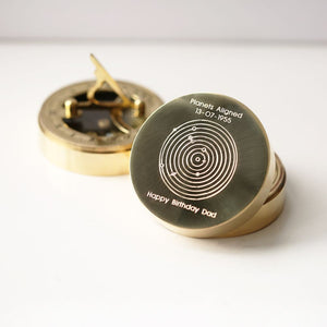 Planets Aligned Nautical Sundial Compass - Wear We Met