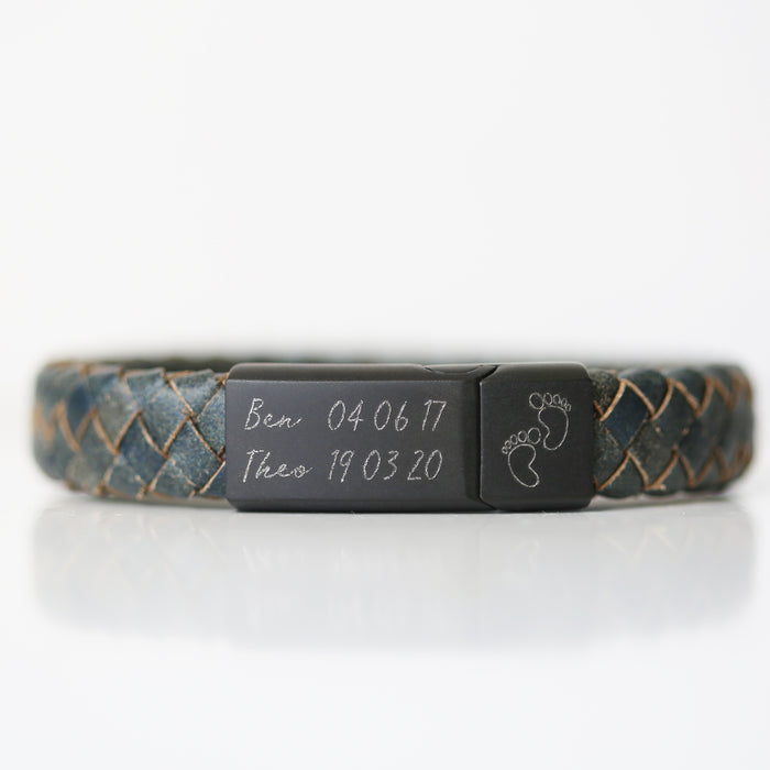 Handwriting Engraved Antique Style Bracelet - Iron