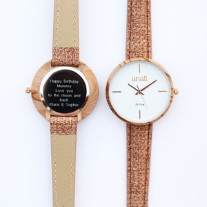 Personalised Anaii Watch - Hazel Wood - Wear We Met