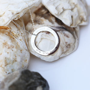 Sterling Silver Halo Necklace - Wear We Met