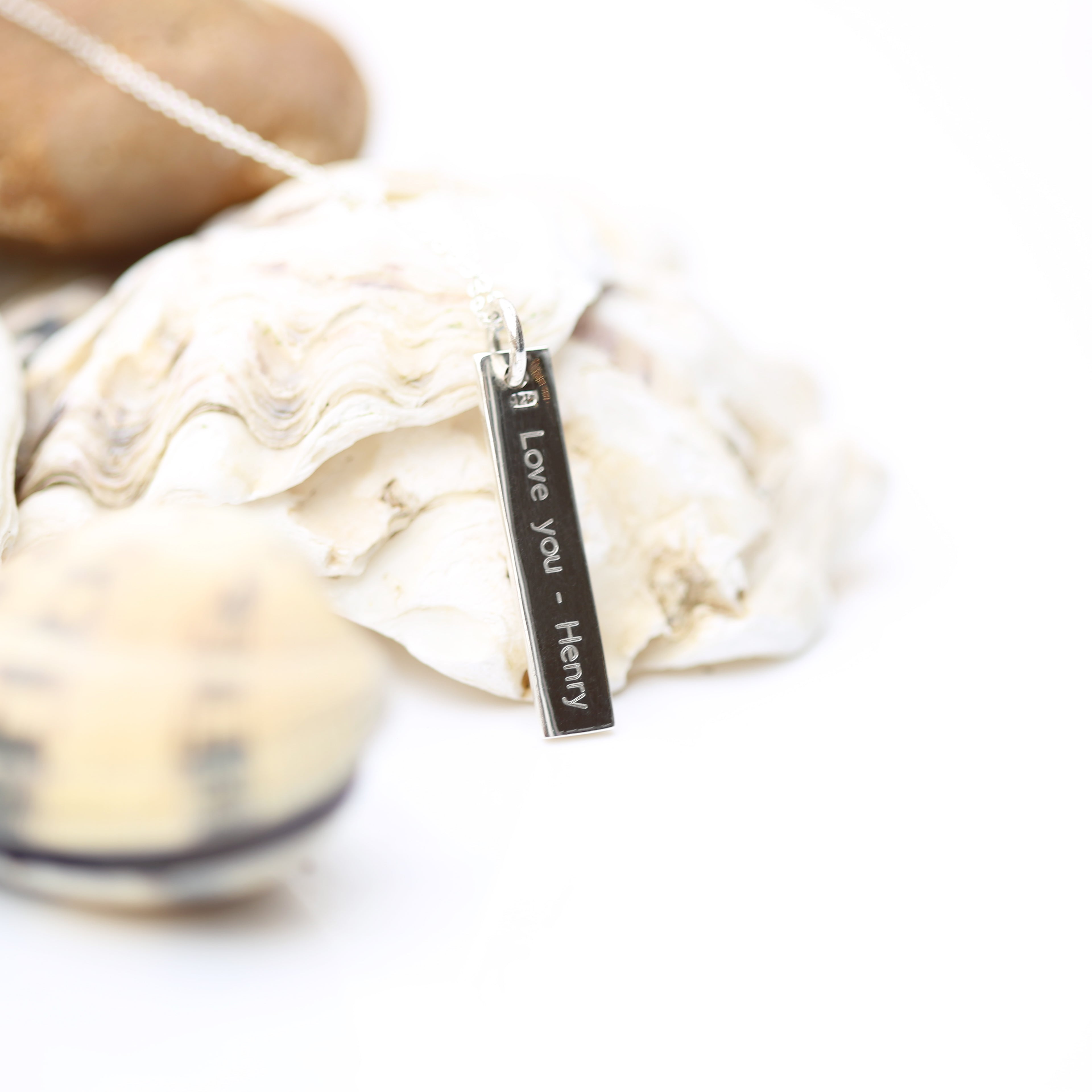 Sterling Silver Bar Necklace - Wear We Met