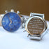 Men's Architect Motivator In Blue With Silver Mesh Strap - Modern Font Engraving - Wear We Met