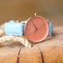 Ladies Architēct Coral - Handwriting Engraving + Light Blue Strap - Wear We Met