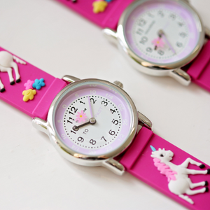 Engraved Kids 3D Unicorn Watch - Pink - Wear We Met