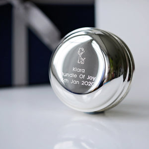 Silver Plated Engraved YoYo - Wear We Met