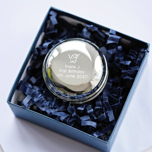 Silver Plated Engraved YoYo - Wear We Met